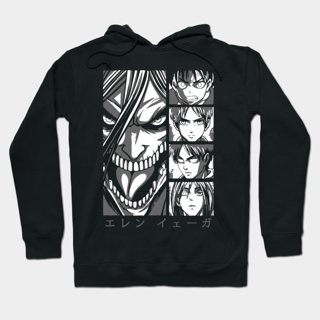 Eren AOT Fanart Hoodie by Planet of Tees